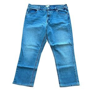 NWT H&M Straight Leg Classic Denim Blue Jeans Women Size 16